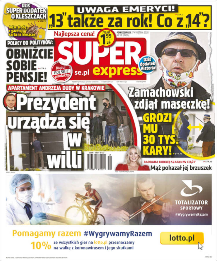 Portada de Super Express (Polonia)