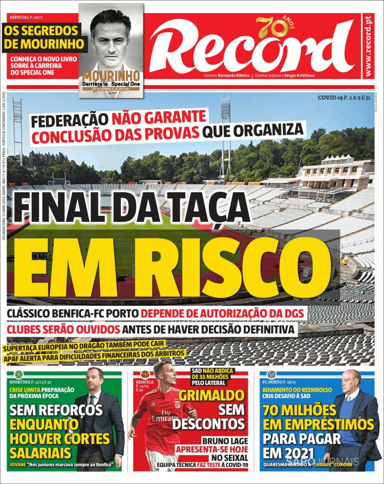 Portada de Record (Portugal)