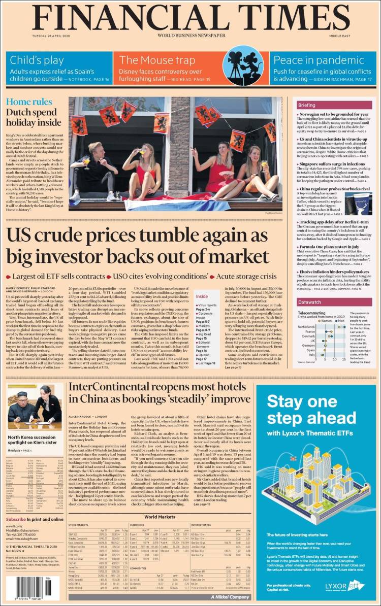 Portada de Financial Times - USA (USA)