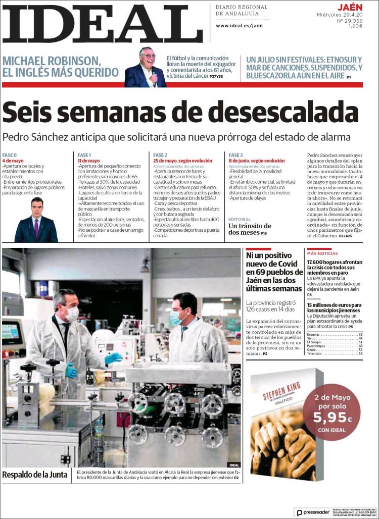 Portada de El Ideal de Jaén (España)