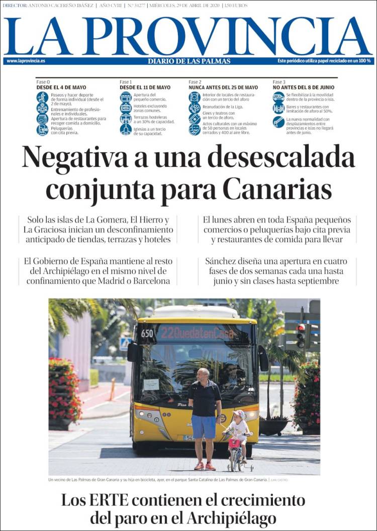 Portada de La Provincia (España)