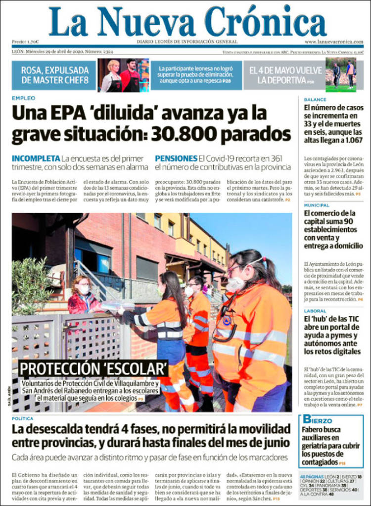 Portada de La Nueva Crónica (España)