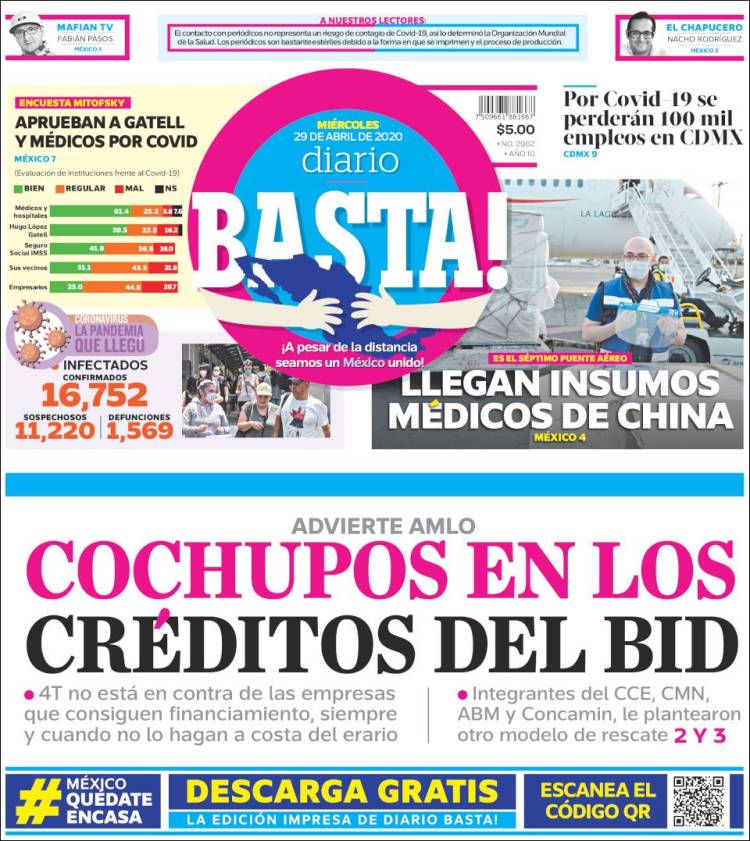 Portada de Diario Basta (Mexico)