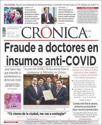 Portada de La Crónica de Hoy (Mexico)