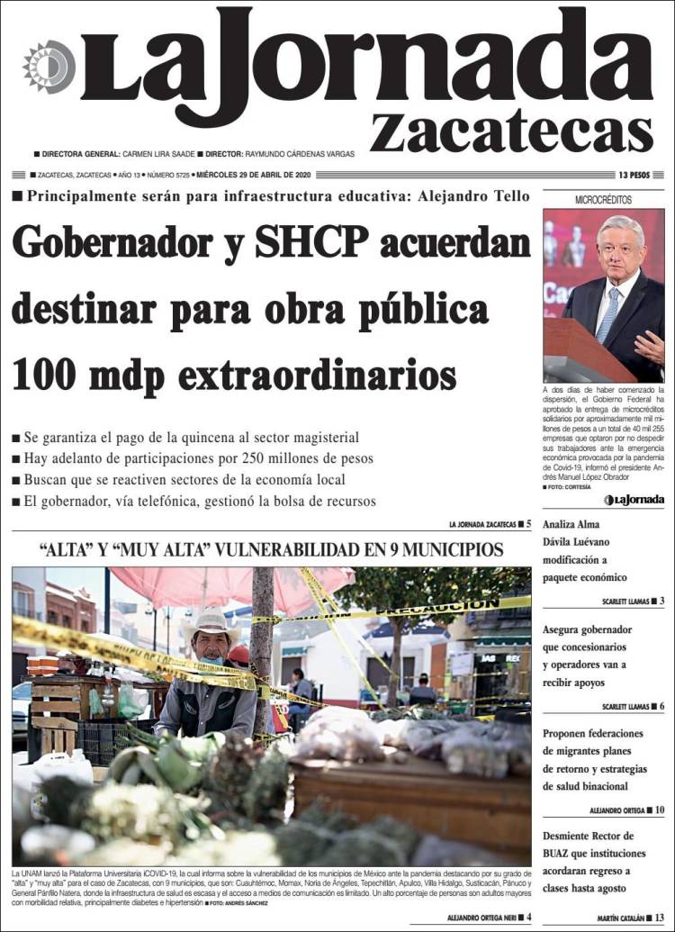 Portada de Jornada de Zacatecas (Mexico)