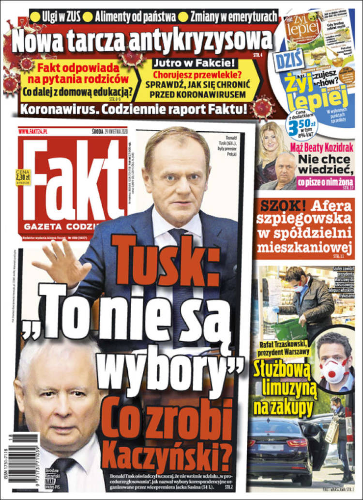 Portada de Fakt (Polonia)