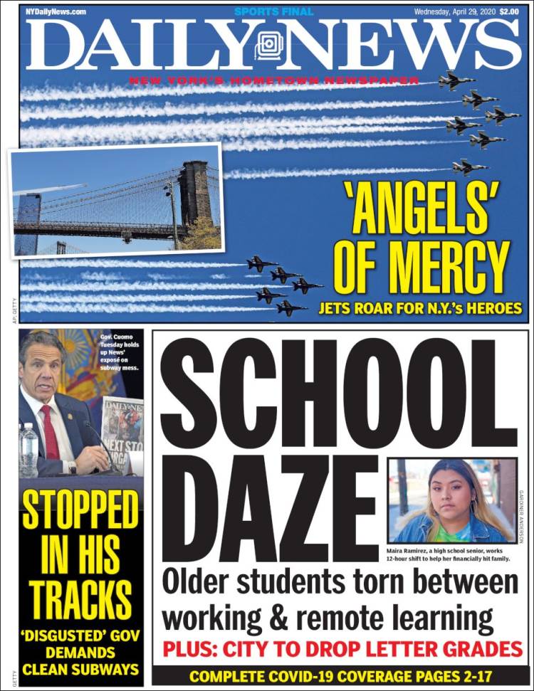 Portada de Daily News - New York (USA)