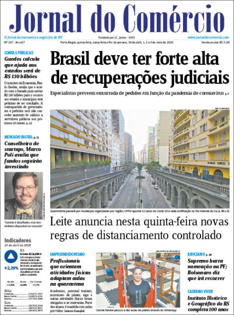 Portada de Jornal do Comércio (Brasil)