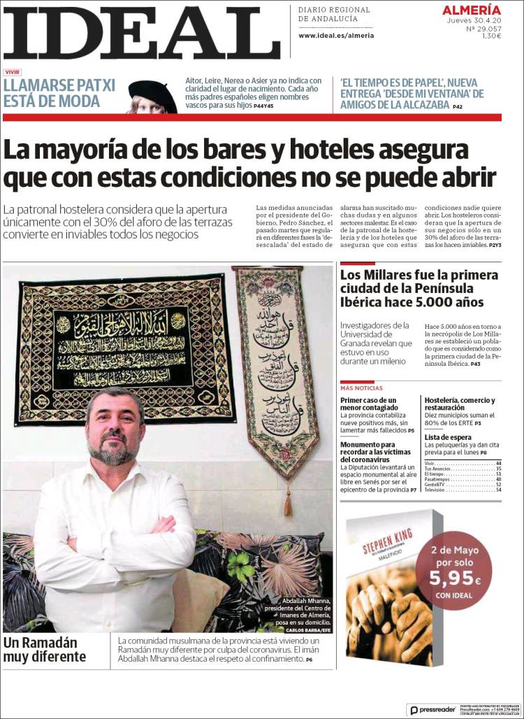 Portada de Ideal Almeria (Espa&ntilde;a)