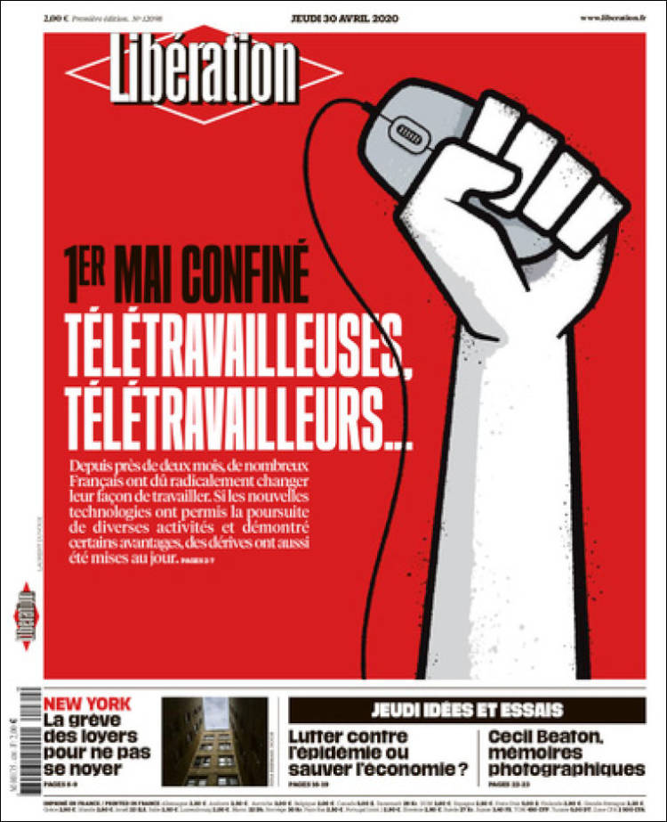 Portada de Libération (Francia)