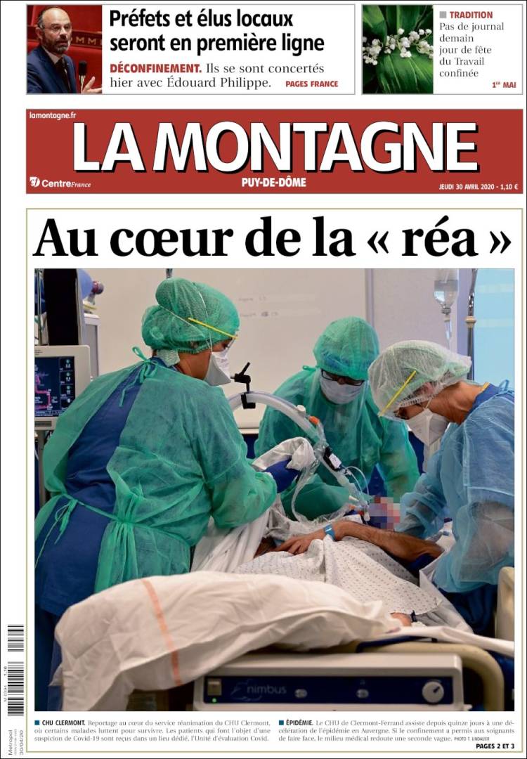 Portada de La Montagne (Francia)