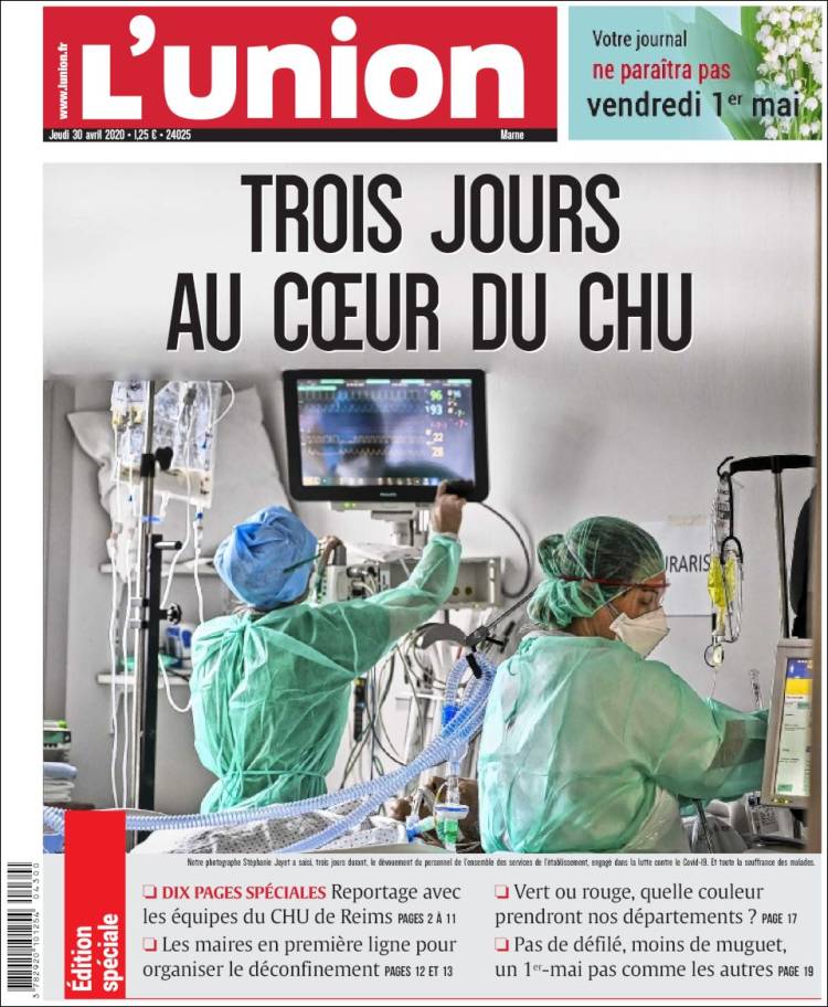 Portada de L'Union (Francia)