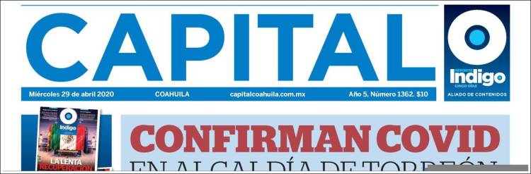 Portada de Capital Coahuila (México)