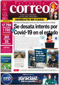 Portada de Correo - El diario del Estado de Guanajuato (México)