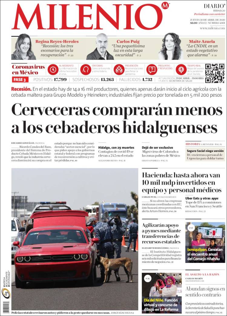 Portada de Milenio de Hidalgo (México)