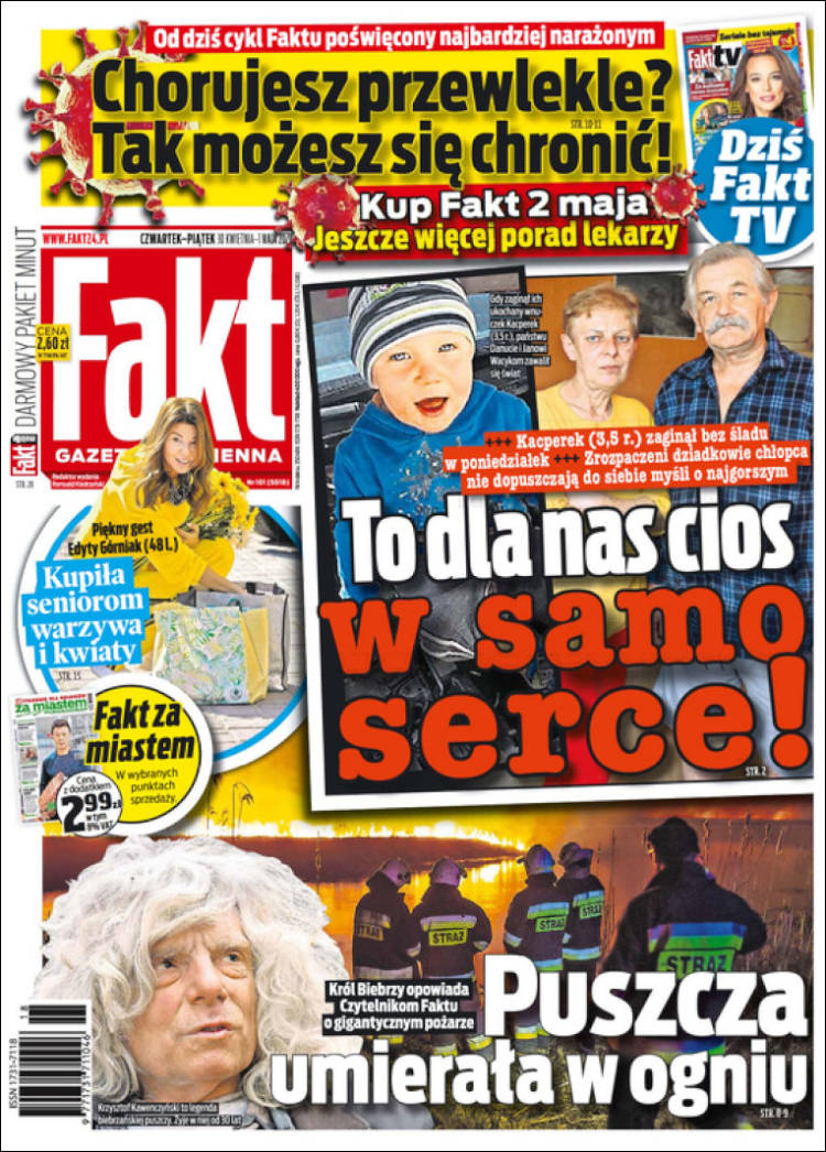 Portada de Fakt (Polonia)