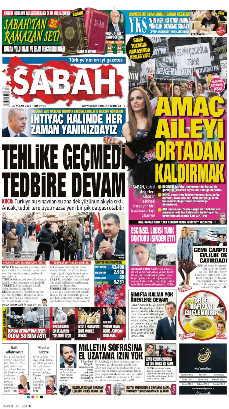 Portada de Sabah (Turqu&iacute;a)