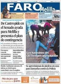 Portada de El Faro de Melilla (España)