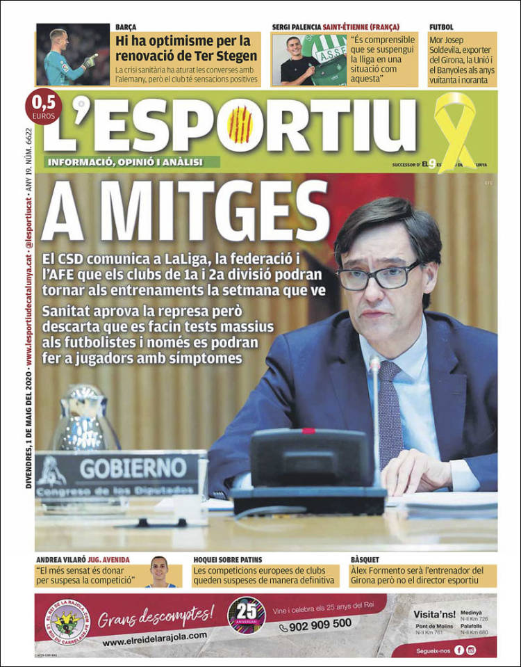 Portada de L'Esportiu : Girona (España)