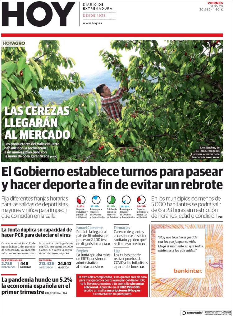 Portada de Hoy - Badajoz (España)