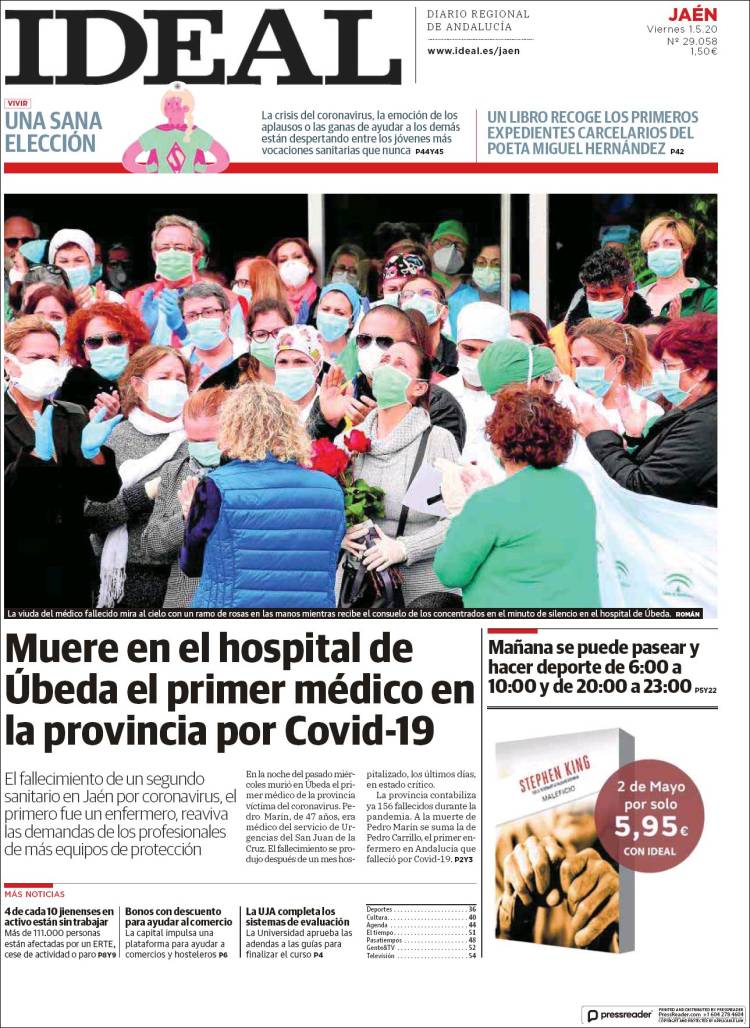 Portada de El Ideal de Jaén (España)