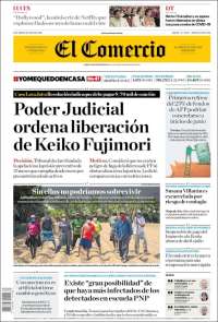 Portada de El Comercio (Perú)