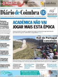 Portada de Diário de Coimbra (Portugal)