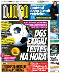 Portada de O Jogo (Portugal)