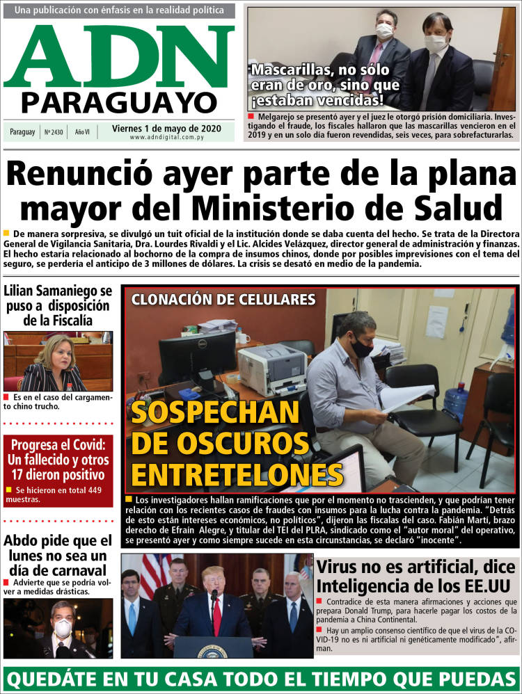 Portada de ADN Paraguayo (Paraguay)