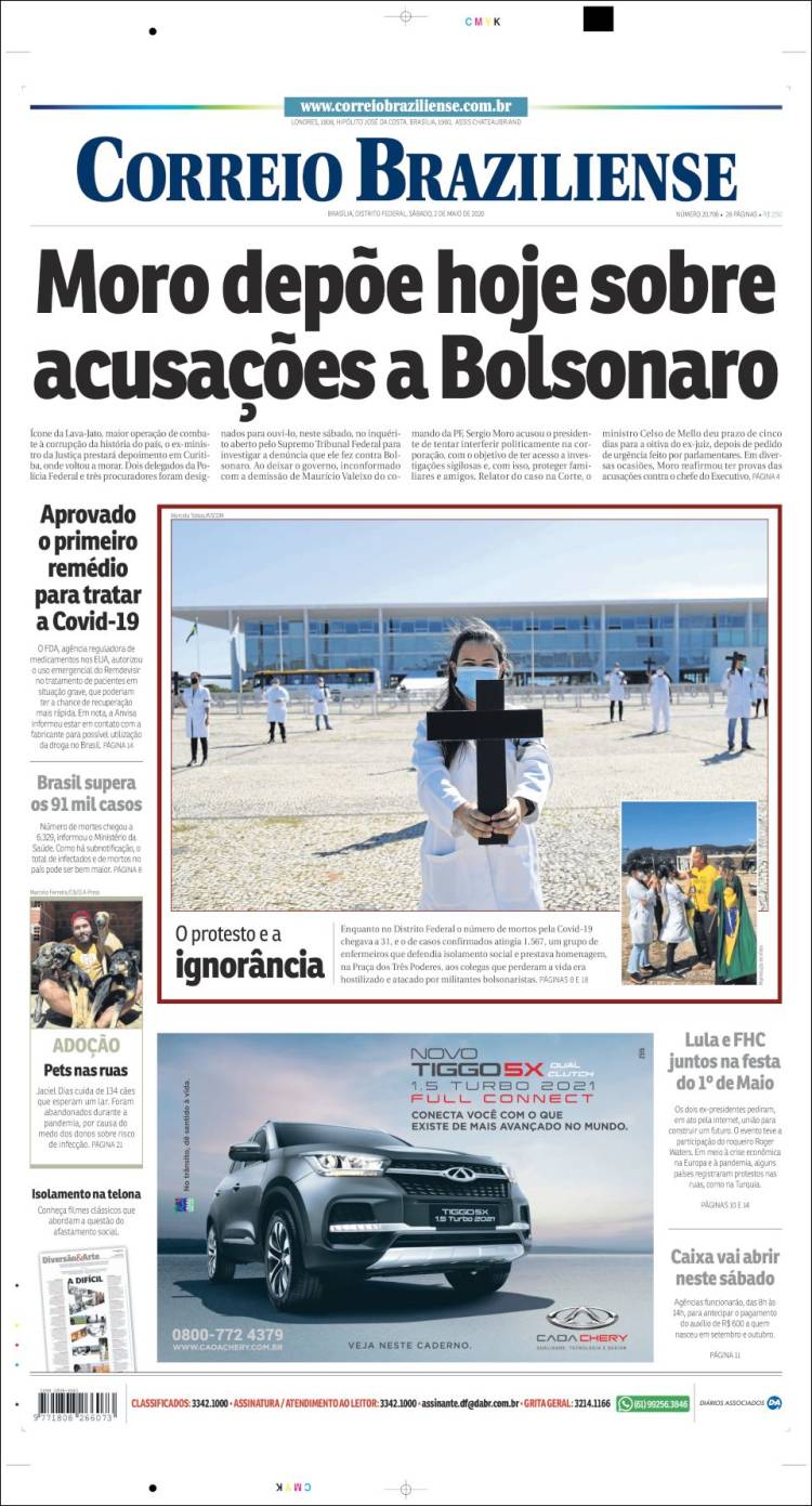 Portada de Correio Braziliense (Brasil)