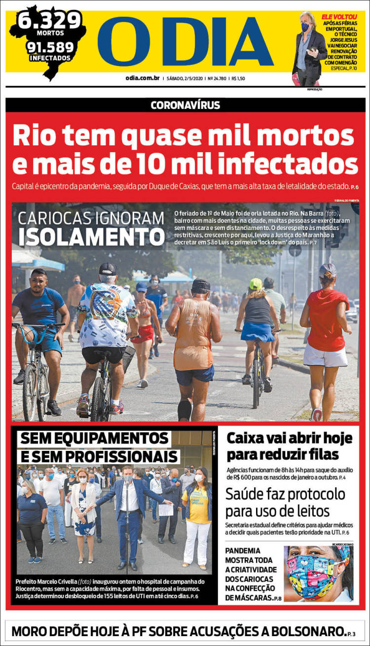 Portada de O Dia (Brasil)