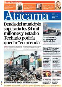 Portada de Diario de Atacama (Chile)