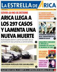 Portada de La Estrella de Arica (Chile)