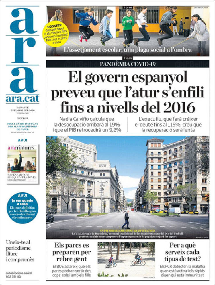 Portada de Ara (Spain)