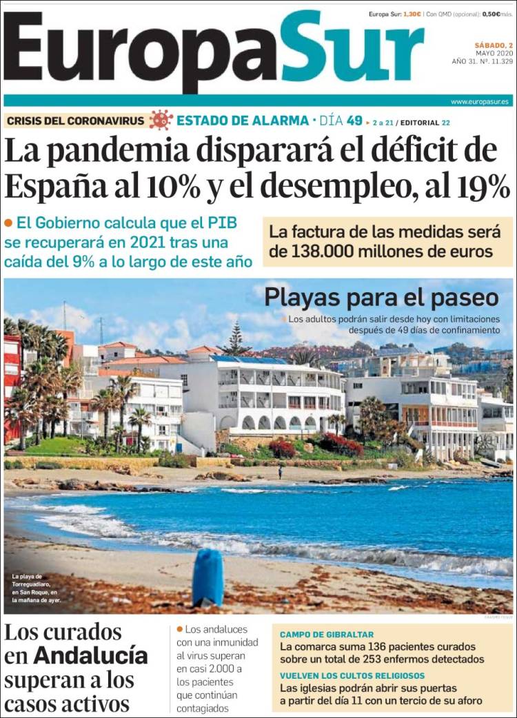 Portada de Europa Sur (Spain)