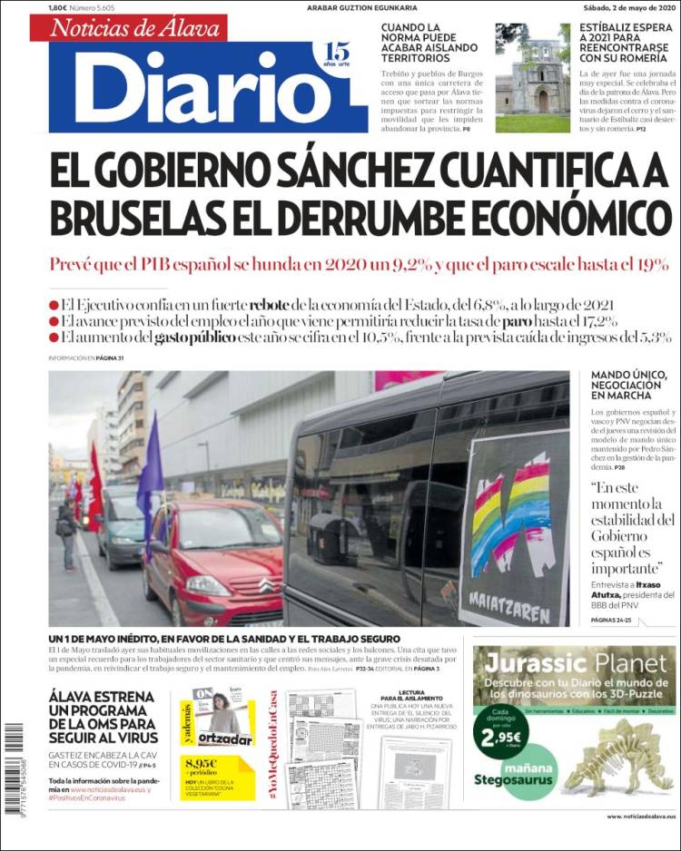 Portada de Noticias de Álava (Spain)