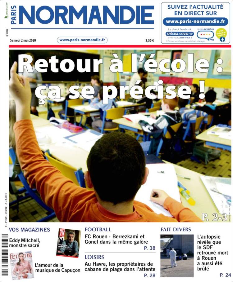 Portada de Le Havre Libre (Francia)