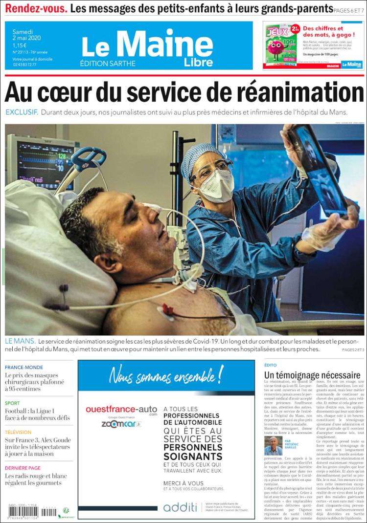 Portada de Le Maine Libre (Francia)