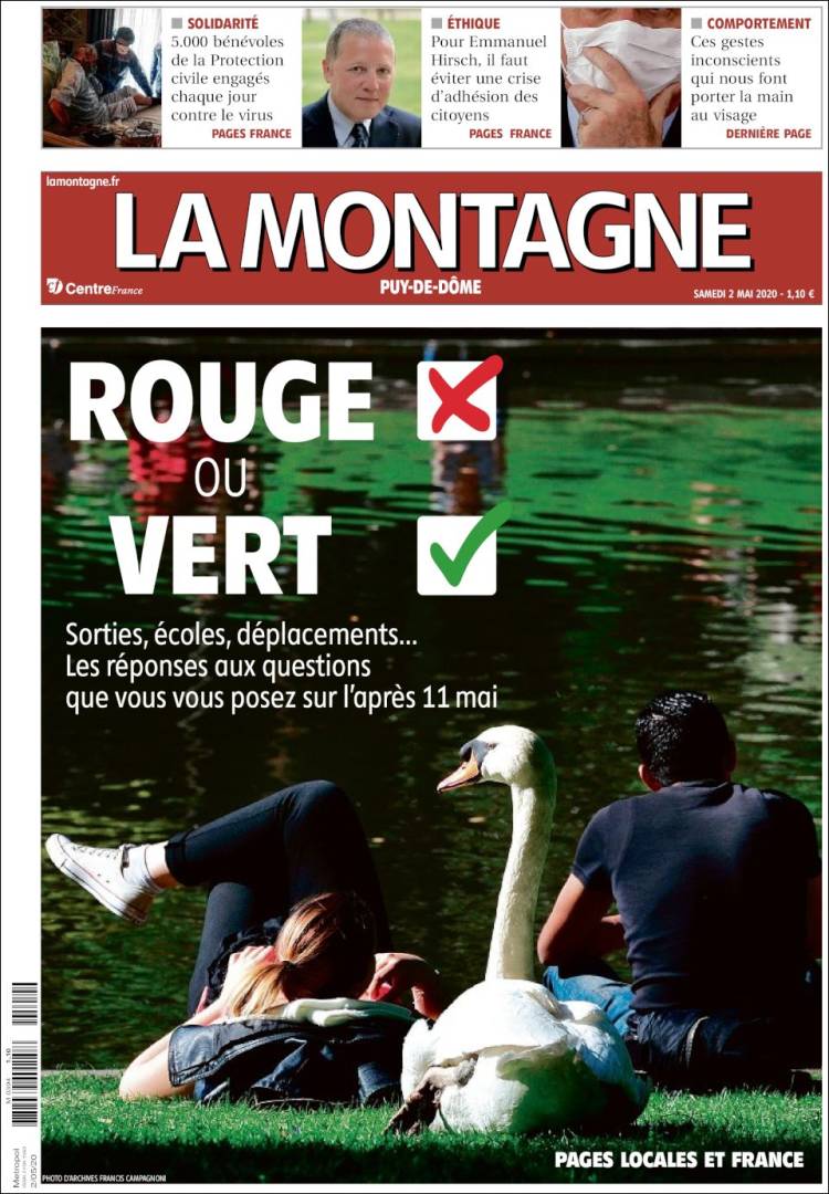 Portada de La Montagne (Francia)