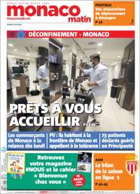 Portada de Nice-Matin (Francia)