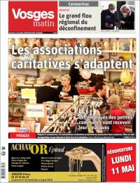 Portada de Vosges Matin (Francia)