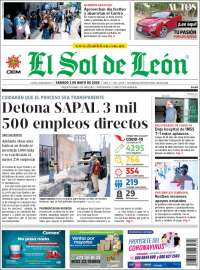 Portada de El Sol de León (M&eacute;xico)