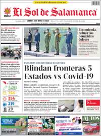 Portada de El Sol de Salamanca (M&eacute;xico)