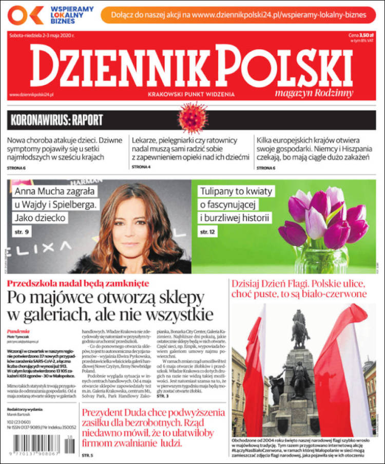 Portada de Dziennik (Polonia)