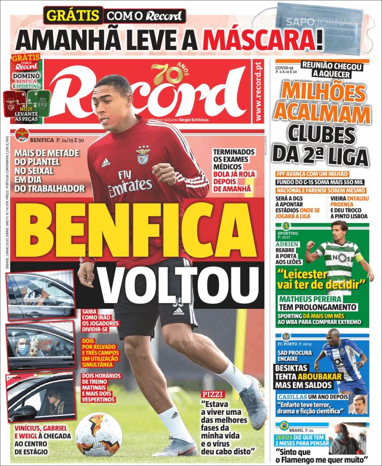 Portada de Record (Portugal)