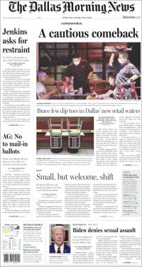 Portada de Dallas Morning News (USA)