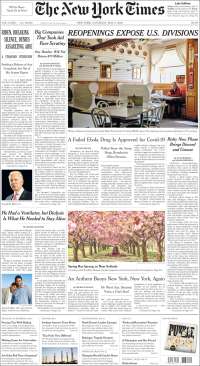 Portada de New York Times (USA)