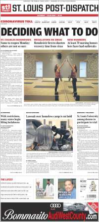 Portada de St. Louis Post-Dispatch (USA)