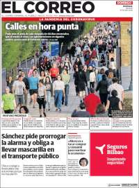 Portada de El Correo (España)