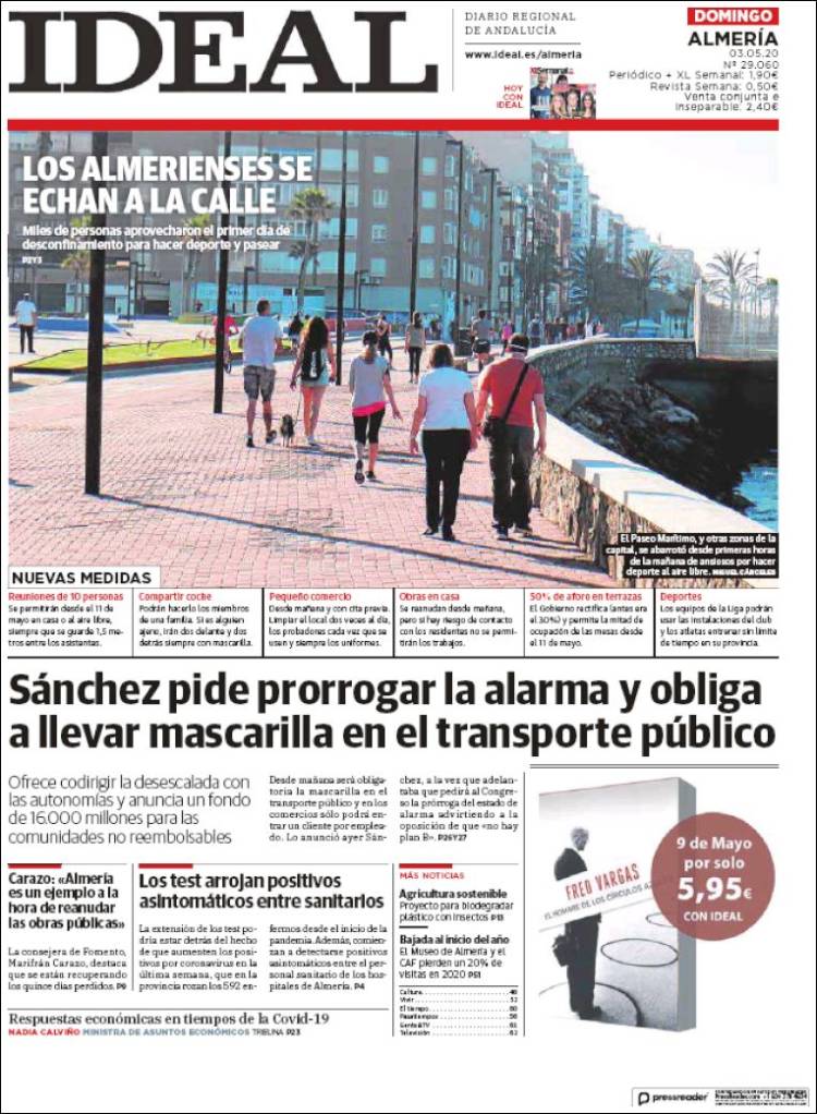 Portada de Ideal Almeria (España)